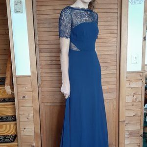 Waiting For Love Navy Lace Maxi Dress from Lulus